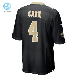 Mens New Orleans Saints Derek Carr Nike Black Game Jersey stylepulseusa 1 5