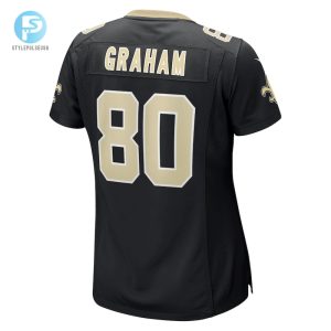 Womens New Orleans Saints Jimmy Graham Nike Black Team Game Jersey stylepulseusa 1 2