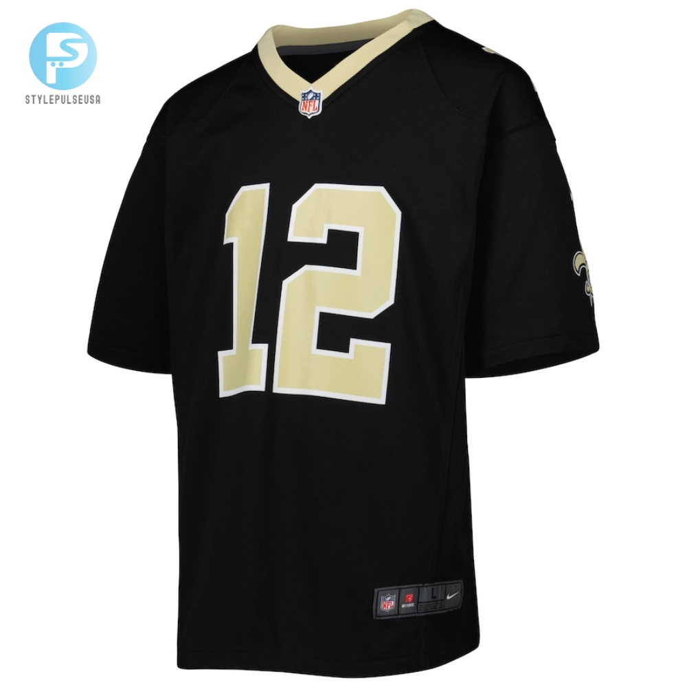 Youth New Orleans Saints Chris Olave Nike Black Game Jersey 