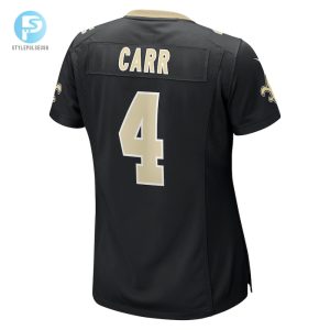 Womens New Orleans Saints Derek Carr Nike Black Game Jersey stylepulseusa 1 2