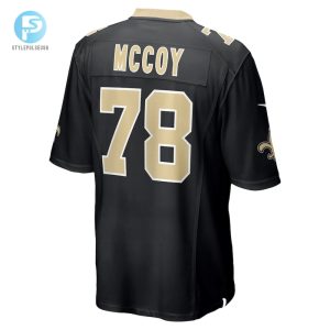 Mens New Orleans Saints Erik Mccoy Nike Black Game Jersey stylepulseusa 1 2