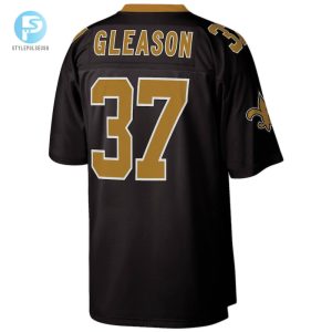 Mens New Orleans Saints Steve Gleason Mitchell Ness Black Legacy Replica Jersey stylepulseusa 1 2