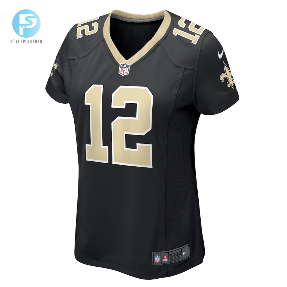 Womens New Orleans Saints Chris Olave Nike Black Game Player Jersey 