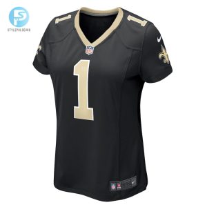 Womens New Orleans Saints Number 1 Mom Nike Black Game Jersey stylepulseusa 1 1
