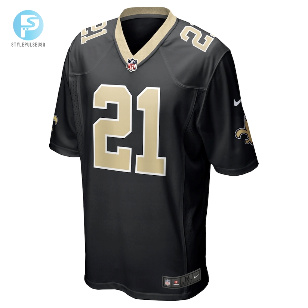 Mens New Orleans Saints Jamaal Williams Nike Black Game Player Jersey 