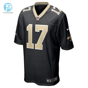Mens New Orleans Saints A.T. Perry Nike Black Team Game Jersey stylepulseusa 1 1