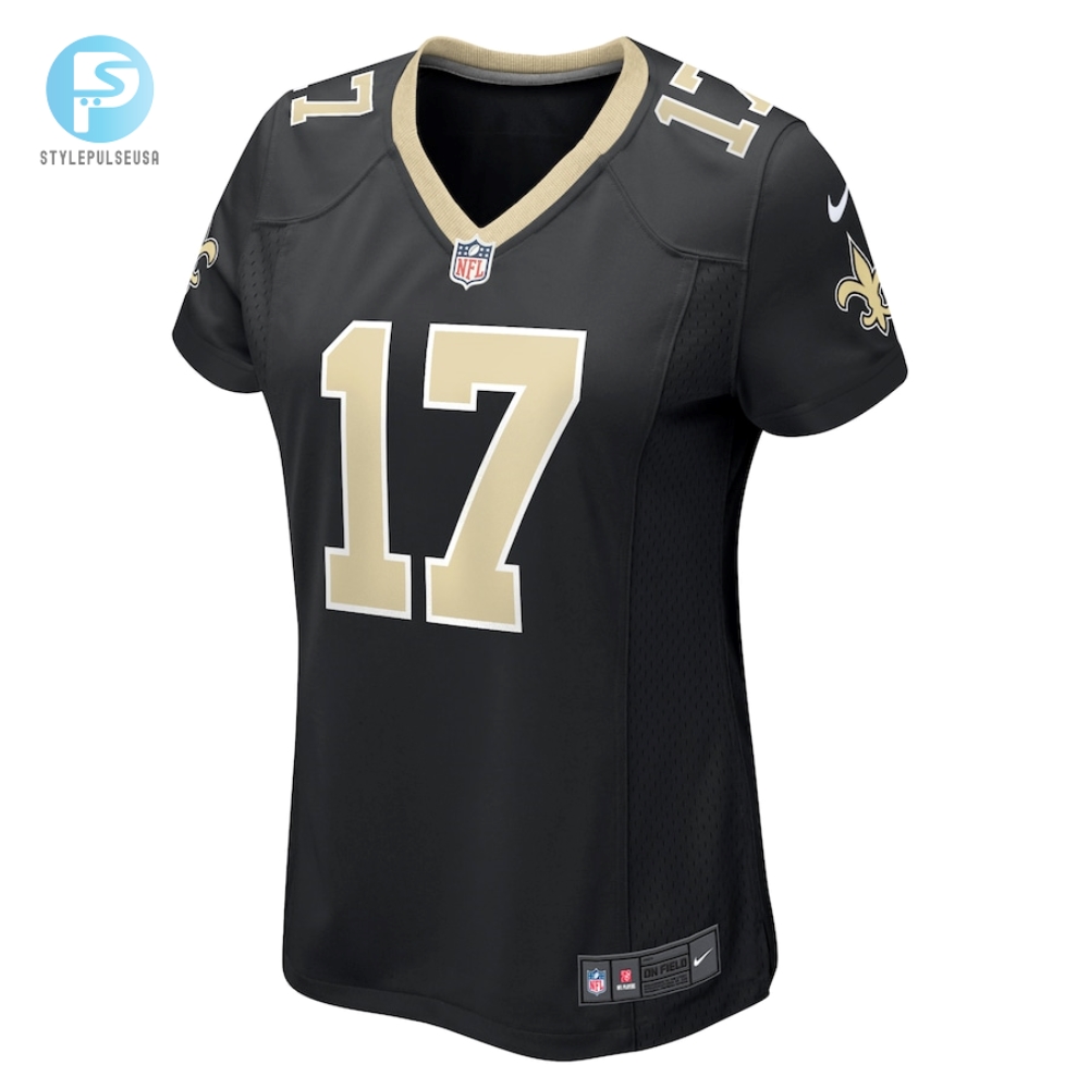 Womens New Orleans Saints A.T. Perry Nike Black Team Game Jersey 