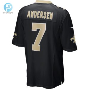 Mens New Orleans Saints Morten Andersen Nike Black Game Retired Player Jersey stylepulseusa 1 2