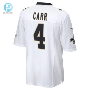 Mens New Orleans Saints Derek Carr Nike White Game Player Jersey stylepulseusa 1 2