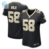 Womens New Orleans Saints Anfernee Orji Nike Black Team Game Jersey stylepulseusa 1