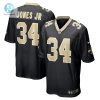 Mens New Orleans Saints Tony Jones Jr. Nike Black Player Game Jersey stylepulseusa 1