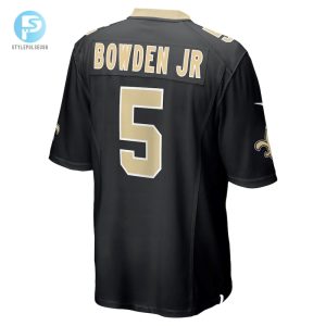 Mens New Orleans Saints Lynn Bowden Jr. Nike Black Team Game Jersey stylepulseusa 1 2