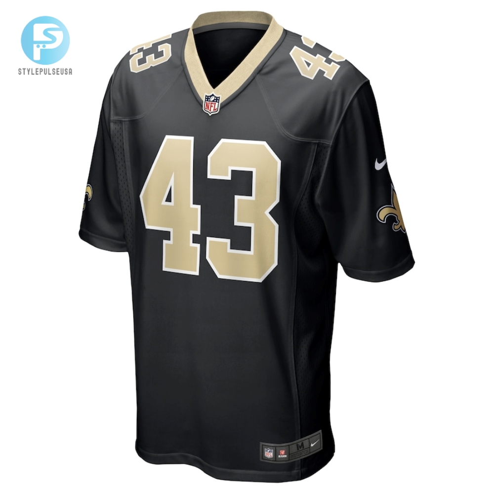 Mens New Orleans Saints Ryan Connelly Nike Black Team Game Jersey 