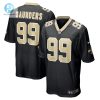 Mens New Orleans Saints Khalen Saunders Nike Black Game Jersey stylepulseusa 1