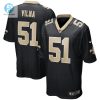 Mens New Orleans Saints Jonathan Vilma Nike Black Game Retired Player Jersey stylepulseusa 1