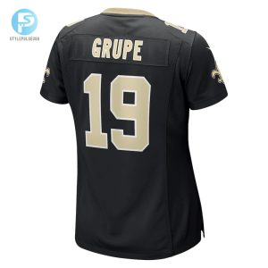 Womens New Orleans Saints Blake Grupe Nike Black Team Game Jersey stylepulseusa 1 2