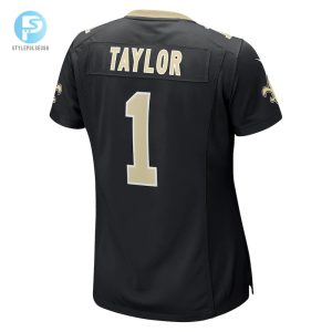 Womens New Orleans Saints Alontae Taylor Nike Black Team Game Jersey stylepulseusa 1 2