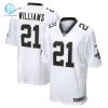 Mens New Orleans Saints Jamaal Williams Nike White Team Game Jersey stylepulseusa 1