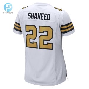 Womens New Orleans Saints Rashid Shaheed Nike White Alternate Game Jersey stylepulseusa 1 2