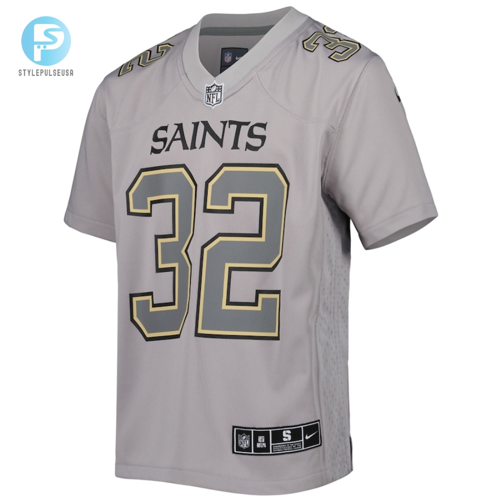 Youth New Orleans Saints Tyrann Mathieu Nike Gray Atmosphere Game Jersey 