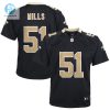 Youth New Orleans Saints Sam Mills Nike Black Retired Game Jersey stylepulseusa 1