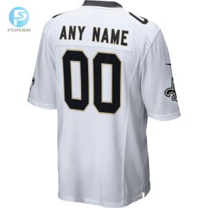 Mens New Orleans Saints Nike White 2018 Custom Game Jersey stylepulseusa 1 2