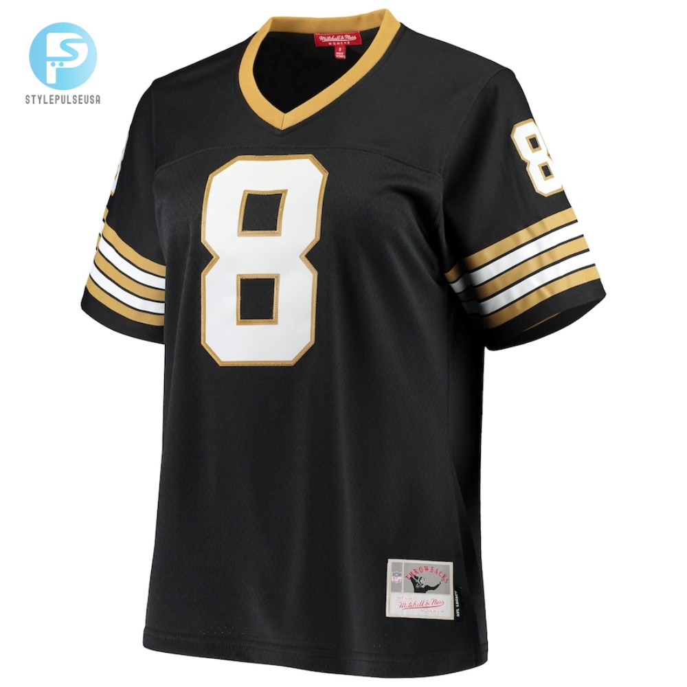 Womens New Orleans Saints Archie Manning Mitchell  Ness Black 1979 Legacy Replica Jersey 