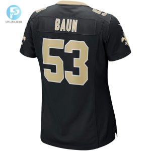 Womens New Orleans Saints Zack Baun Nike Black Game Jersey stylepulseusa 1 2