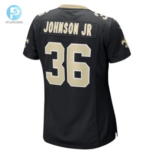Womens New Orleans Saints Anthony Johnson Nike Black Team Game Jersey stylepulseusa 1 2
