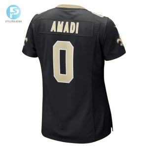 Womens New Orleans Saints Ugo Amadi Nike Black Team Game Jersey stylepulseusa 1 2