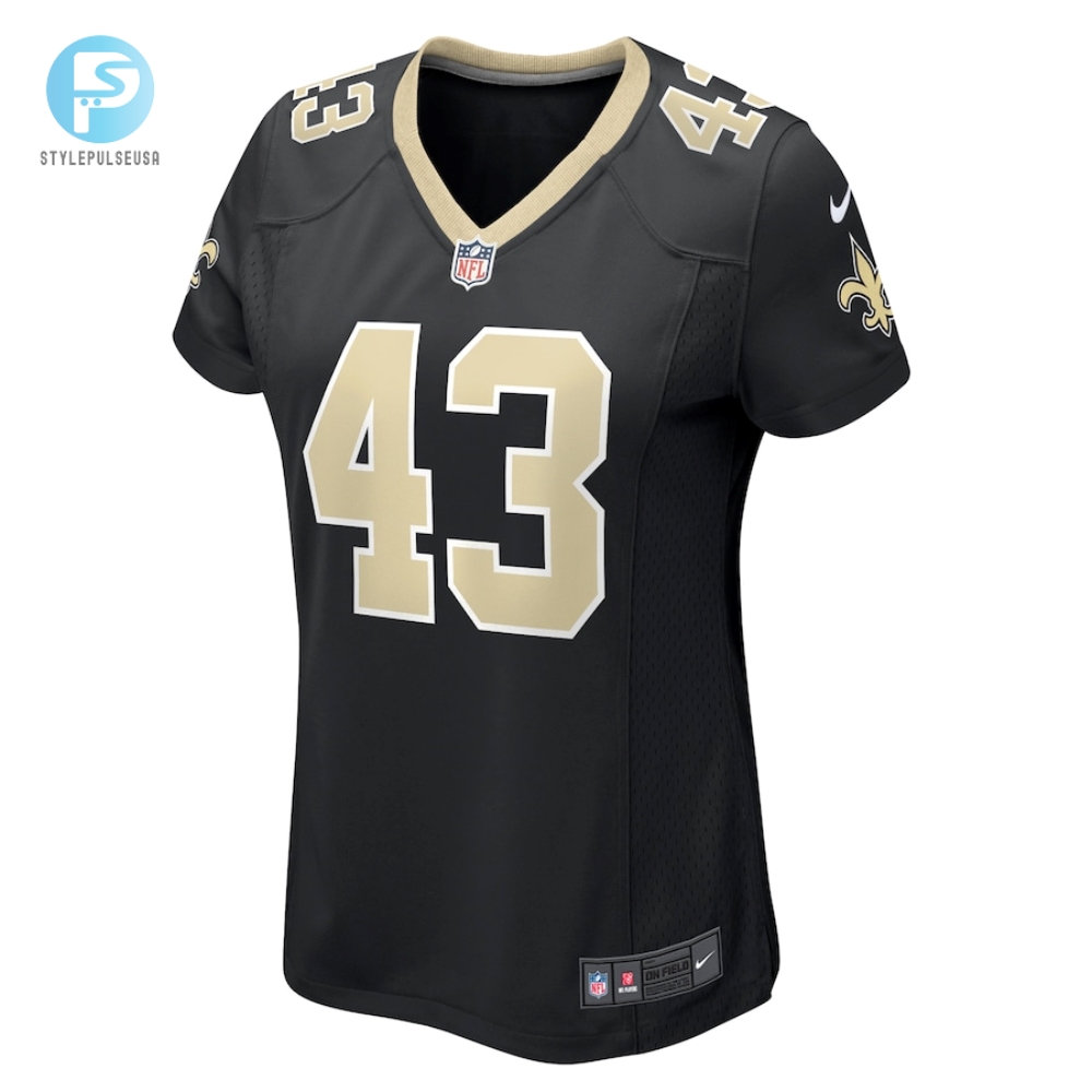 Womens New Orleans Saints Ryan Connelly Nike Black Team Game Jersey 