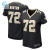 Womens New Orleans Saints Storm Norton Nike Black Game Jersey stylepulseusa 1