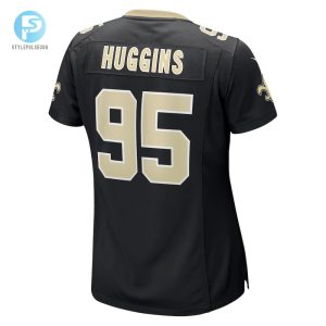 Womens New Orleans Saints Albert Huggins Nike Black Player Game Jersey stylepulseusa 1 2