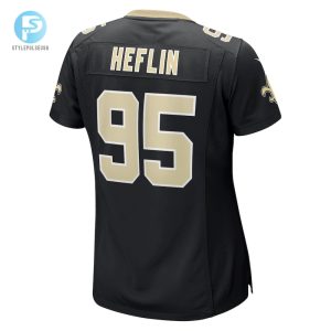 Womens New Orleans Saints Jack Heflin Nike Black Team Game Jersey stylepulseusa 1 2