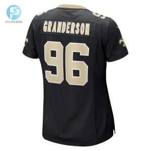 Womens New Orleans Saints Carl Granderson Nike Black Game Jersey stylepulseusa 1 2