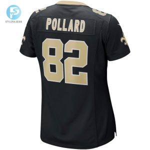 Womens New Orleans Saints Bob Pollard Nike Black Game Retired Player Jersey stylepulseusa 1 2