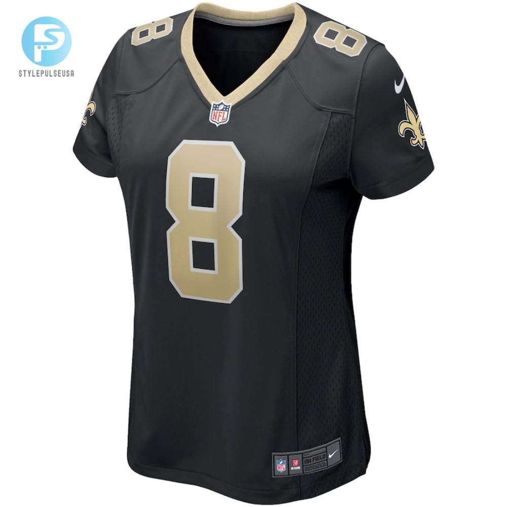 Womens New Orleans Saints Archie Manning Nike Black Game Retired Player Jersey 