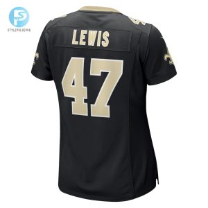 Womens New Orleans Saints Terrell Lewis Nike Black Game Jersey stylepulseusa 1 5