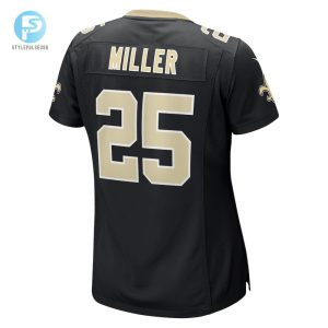 Womens New Orleans Saints Kendre Miller Nike Black Team Game Jersey stylepulseusa 1 2