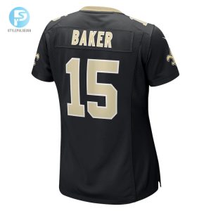 Womens New Orleans Saints Kawaan Baker Nike Black Game Player Jersey stylepulseusa 1 5