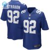 Mens New York Giants Michael Strahan Nike Royal Game Retired Player Jersey stylepulseusa 1