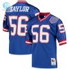 Mens New York Giants 1990 Lawrence Taylor Mitchell Ness Royal Authentic Throwback Retired Player Jersey stylepulseusa 1