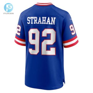 Mens New York Giants Michael Strahan Nike Royal Classic Retired Player Game Jersey stylepulseusa 1 2