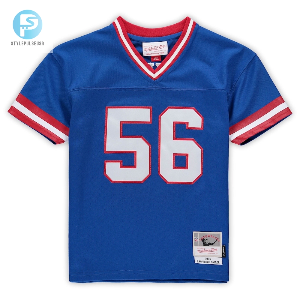 Preschool New York Giants Lawrence Taylor Mitchell  Ness Royal Retired Legacy Jersey 