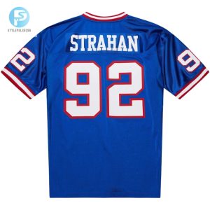 Mens New York Giants 1993 Michael Strahan Mitchell Ness Royal Authentic Throwback Retired Player Jersey stylepulseusa 1 2