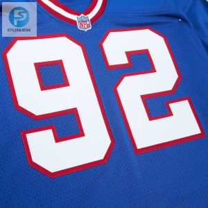 Mens New York Giants 1993 Michael Strahan Mitchell Ness Royal Authentic Throwback Retired Player Jersey stylepulseusa 1 3