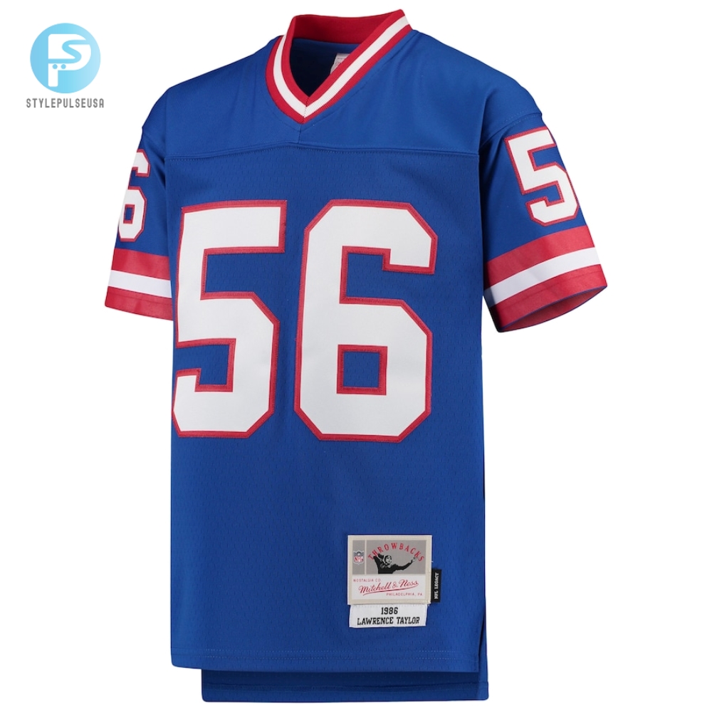 Youth New York Giants Lawrence Taylor Mitchell  Ness Royal 1986 Legacy Retired Player Jersey 