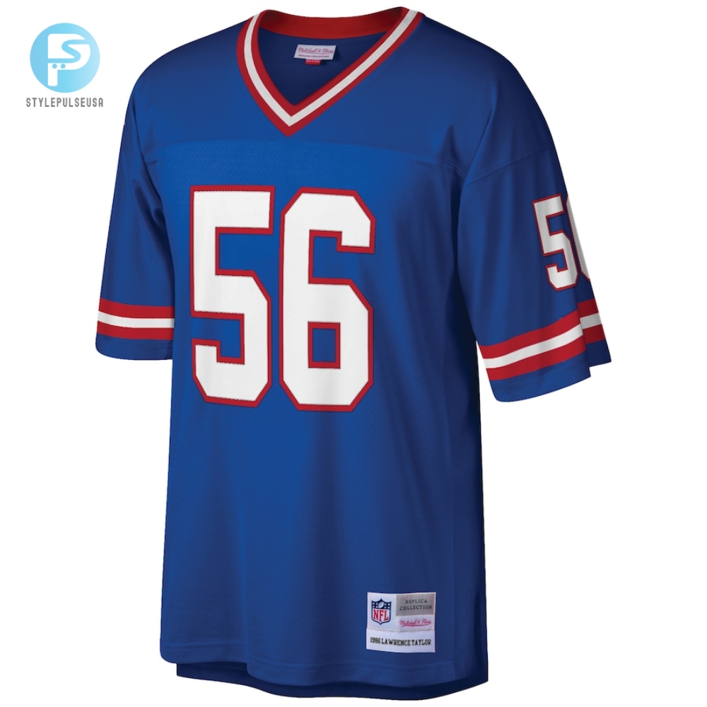Mens New York Giants Lawrence Taylor Mitchell  Ness Royal Big  Tall 1986 Retired Player Replica Jersey 
