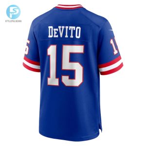 Mens New York Giants Tommy Devito Nike Royal Alternate Player Game Jersey stylepulseusa 1 2