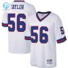 Mens New York Giants Lawrence Taylor Mitchell Ness White Legacy Replica Jersey stylepulseusa 1